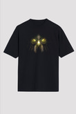 Call Of Ctulhu Baskılı Unisex Siyah Oversize Tişört - Tshirt