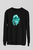 Call Of Ctulhu Baskılı Unisex Siyah Sweatshirt