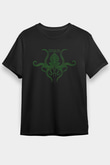 Call Of Ctulhu Baskılı Unisex Siyah Tişört - Tshirt