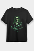 Call Of Ctulhu Baskılı Unisex Siyah Tişört - Tshirt