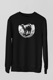Camel Baskılı Unisex Siyah Sweatshirt