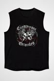 Candlemass Baskılı Unisex Siyah Kolsuz Tişört