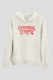 Cannibal Corpse Beyaz Unisex Kapşonlu Sweatshirt