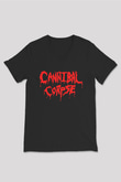 Cannibal Corpse Siyah Unisex V Yaka Tişört T-Shirt