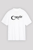 Caravan Baskılı Beyaz Unisex Oversize Tişört - Tshirt