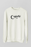 Caravan Baskılı Beyaz Unisex Sweatshirt