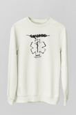 Carcass Beyaz Unisex Sweatshirt