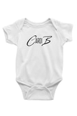 Cardi B Baskılı Beyaz Unisex Bebek Body - Zıbın