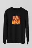Cardi B Baskılı Unisex Siyah Sweatshirt