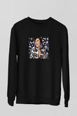 Cardi B Baskılı Unisex Siyah Sweatshirt