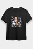 Cardi B Baskılı Unisex Siyah Tişört