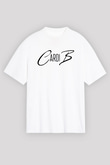 Cardi B Beyaz Unisex Oversize Tişört T-Shirt
