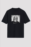 Carl Cox Baskılı Unisex Oversize Siyah Tişört