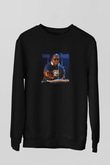 Carl Cox Baskılı Unisex Siyah Sweatshirt