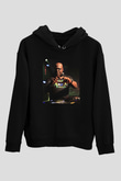 Carl Cox Siyah Unisex Kapüşonlu Sweatshirt