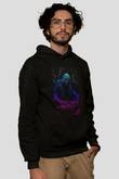 Carl Cox Siyah Unisex Kapüşonlu Sweatshirt