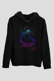 Carl Cox Siyah Unisex Kapüşonlu Sweatshirt