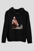 Carl Cox Siyah Unisex Kapüşonlu Sweatshirt