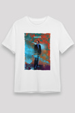 Carl Sagan Baskılı Unisex Beyaz Tişört - Tshirt