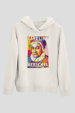 Caroline Lucretia Herschel Baskılı Unisex Ekru Hoodie