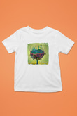 Carousel Kings Baskılı Unisex Beyaz Çocuk Tişört