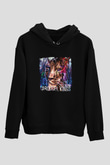 Carousel Kings Baskılı Unisex Siyah Hoodie