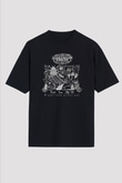 Carpathian Forest Baskılı Unisex Siyah Oversize Tişört - Tshirt