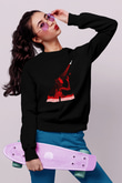 Carrie Siyah Unisex Sweatshirt