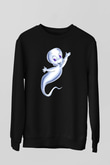 Casper the Friendly Ghost Siyah Unisex Sweatshirt
