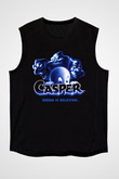 Casper the Friendly Ghost Siyah Unisex Kolsuz Tişört