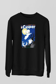 Casper the Friendly Ghost Siyah Unisex Sweatshirt