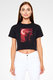 Castlevania: Lords of Shadow Siyah  Crop Top Tişört
