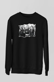 Casualties Baskılı Unisex Siyah Sweatshirt