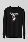 Casualties Baskılı Unisex Siyah Sweatshirt