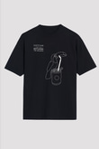 Catfish And The Bottlemen Baskılı Unisex Siyah Oversize Tişört