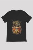 Cattle Decapitation Siyah Unisex V Yaka Tişört T-Shirt