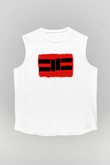 Cavalera Conspiracy Baskılı Unisex Beyaz Kolsuz Tişört