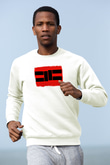 Cavalera Conspiracy Baskılı Unisex Beyaz Sweatshirt
