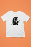 Caveira Baskılı Beyaz Unisex Beyaz Çocuk Tişört - Tshirt