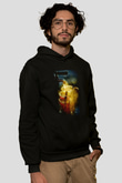 Çaycı Siyah Unisex Kapşonlu Sweatshirt