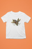 Çekirge Baskılı Beyaz Unisex Beyaz Çocuk Tişört - Tshirt