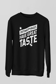 Çekirge Baskılı Unisex Siyah Sweatshirt