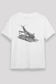 Çekirge Unisex Baskılı Beyaz Tişört - Tshirt