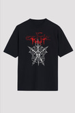 Celtic Frost Baskılı Unisex Siyah Oversize Tişört - Tshirt