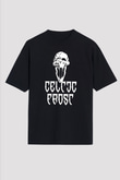 Celtic Frost Baskılı Unisex Siyah Oversize Tişört - Tshirt