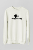 Çevirmen Beyaz Unisex Sweatshirt
