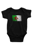 Cezayir Baskılı Siyah Bebek Body - Zıbın