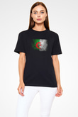 Cezayir Siyah Unisex Tişört T-Shirt - TişörtFabrikası