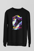 Chainsaw Man Baskılı Unisex Siyah Sweatshirt