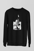 Chainsaw Man Baskılı Unisex Siyah Sweatshirt